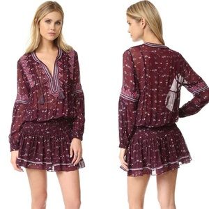 Ulla Johnson Gita Floral Silk Dress